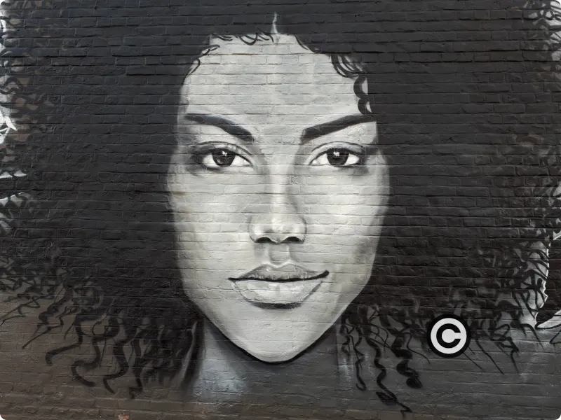 Graffiti Visage de femme