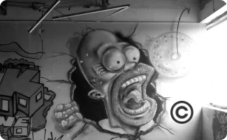 Graffiti Homer Simpson Graffiti Homer Simpson